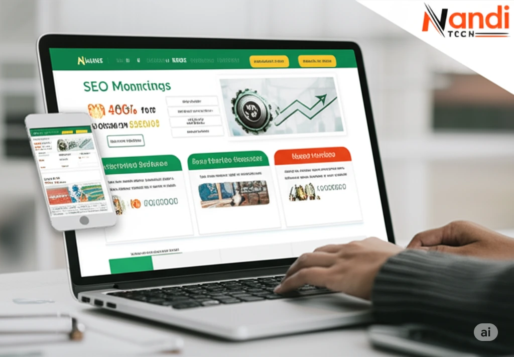 SEO Expert in Udaipur working on analytics dashboards – Nandi Techno