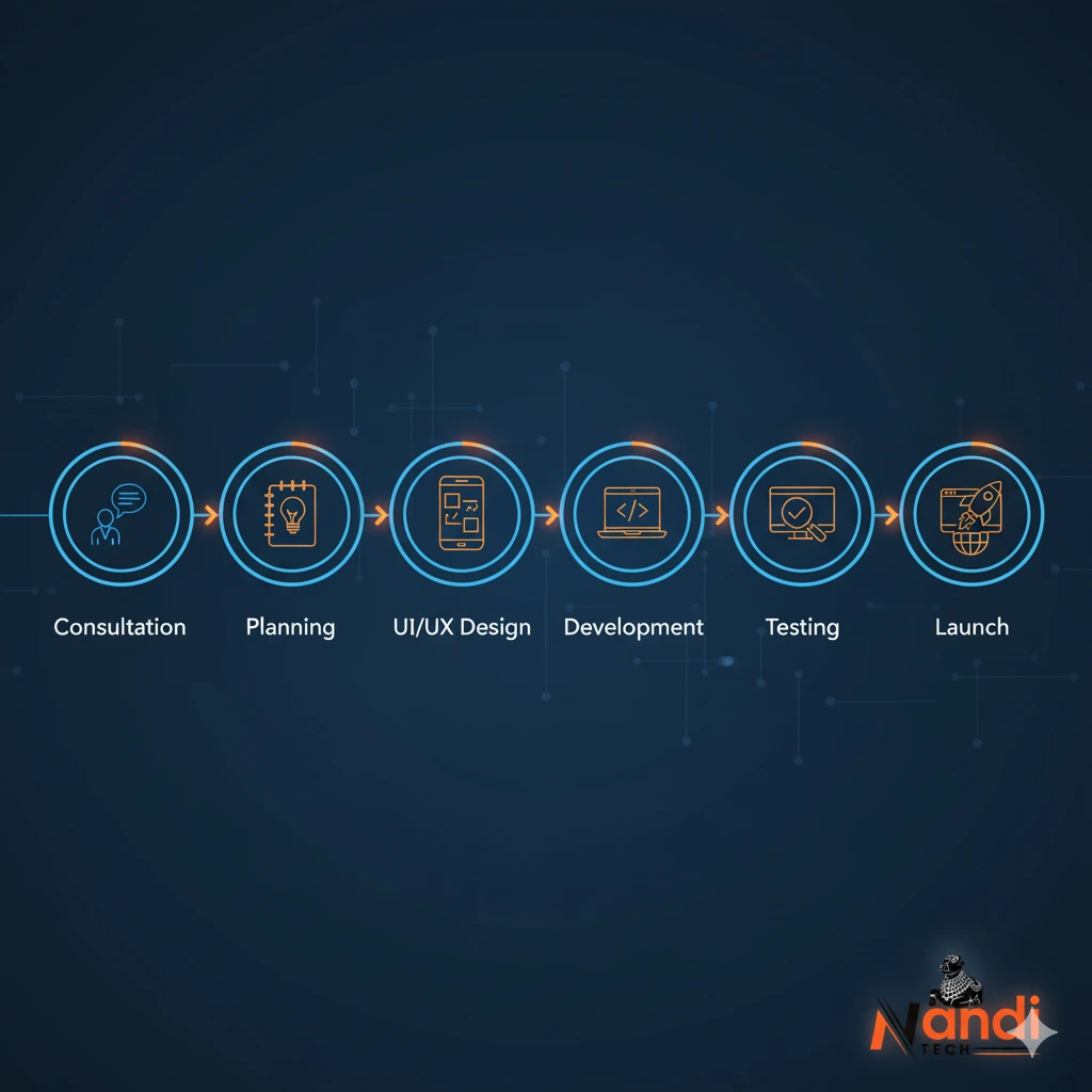 Website Design Process by Nandi Techno – Udaipur Web Design Experts