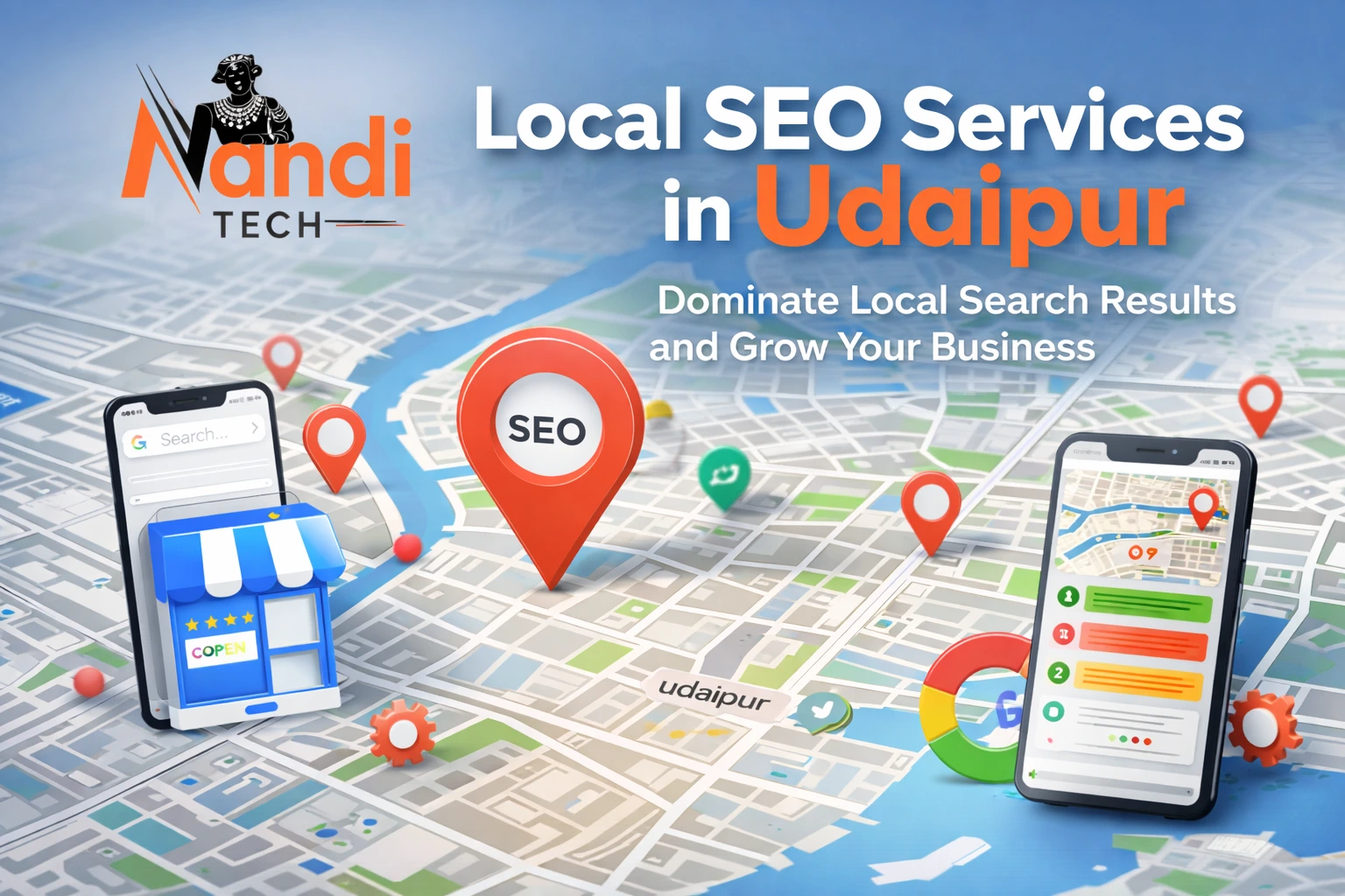 Local SEO services in Udaipur by Nandi Techno